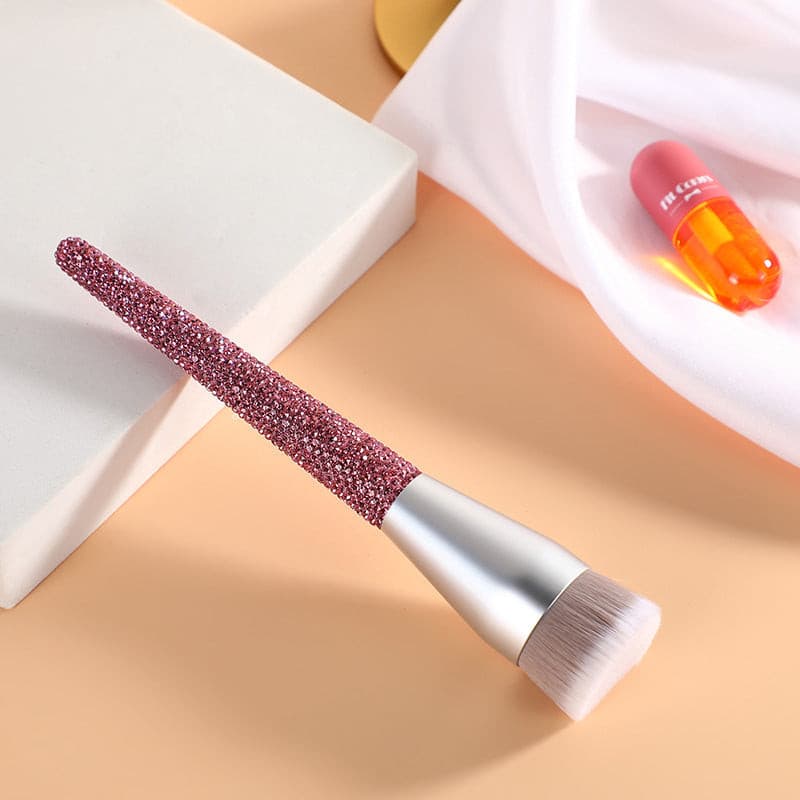 Diamond Encrusted Makeup Brush Soft Bristle Makeup Tool.